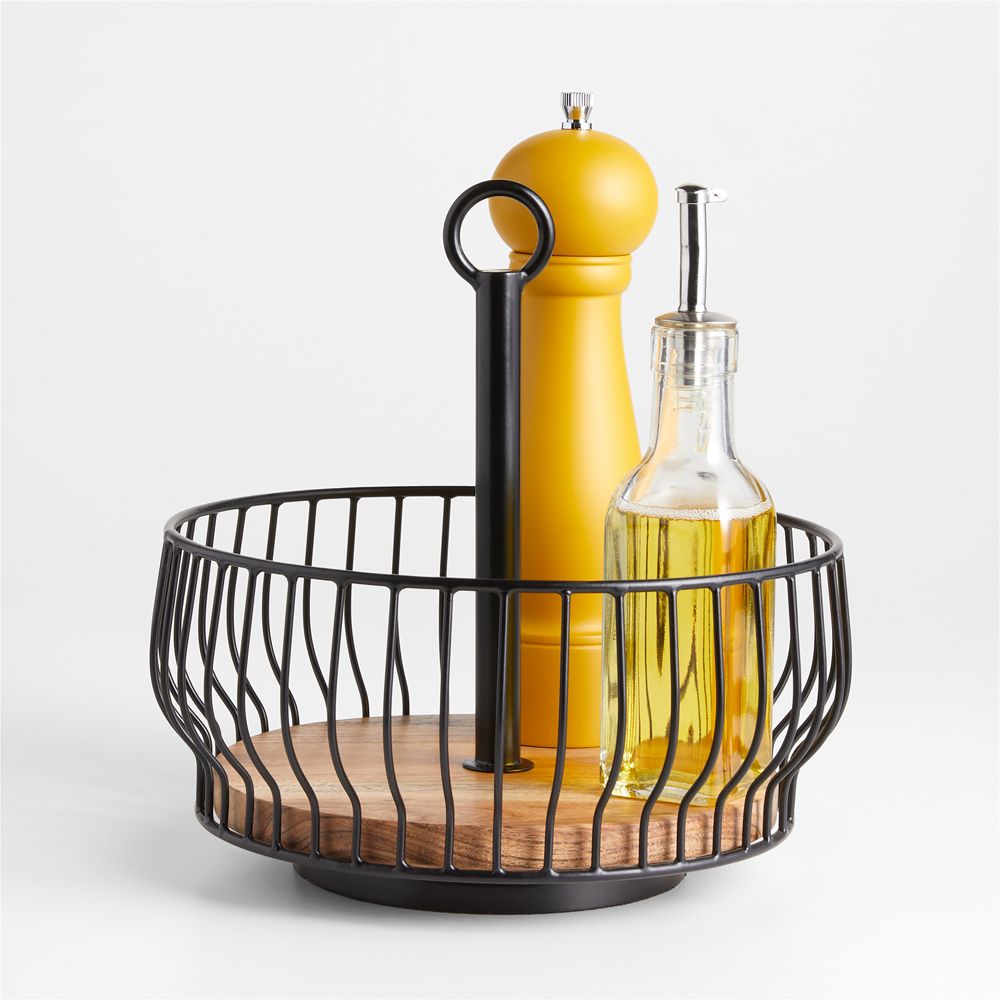 Alternative view of Cora Iron Rotating Condiment Caddy