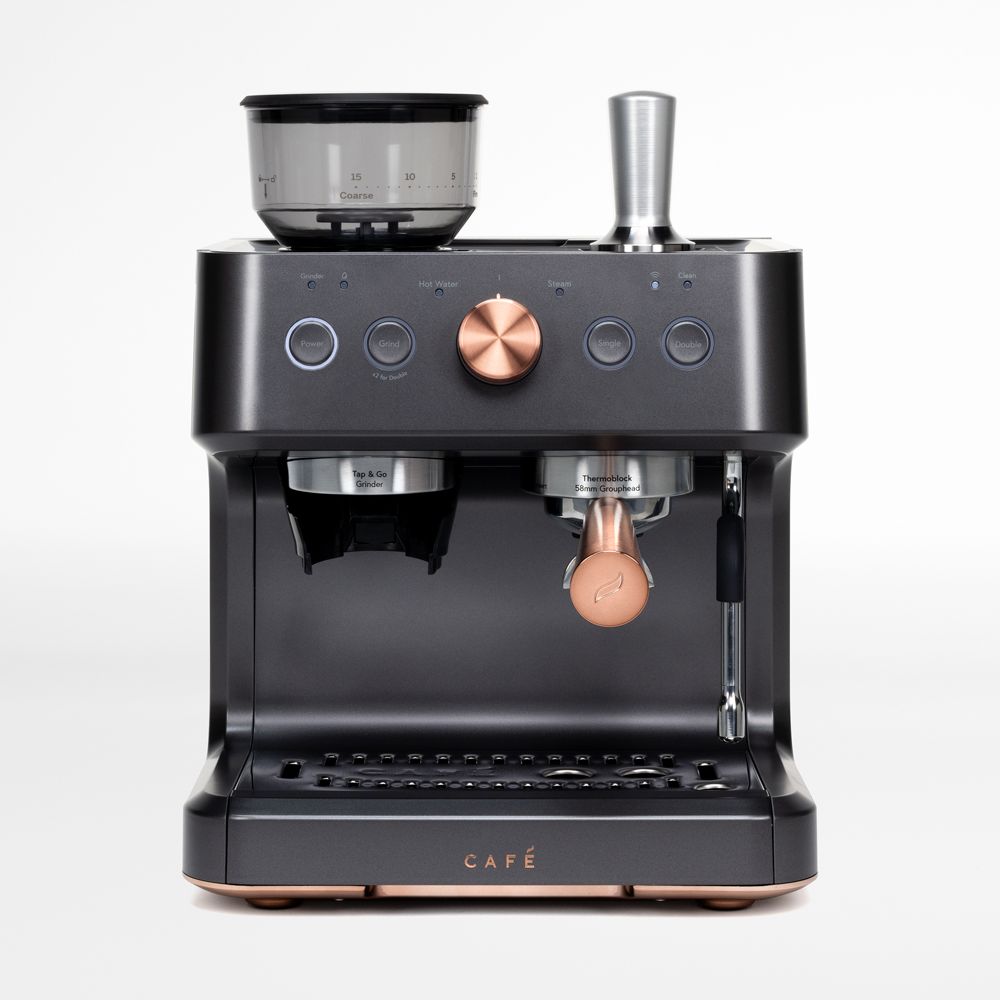 CAFÉ Matte Black Bellissimo Semi-Automatic Espresso Machine