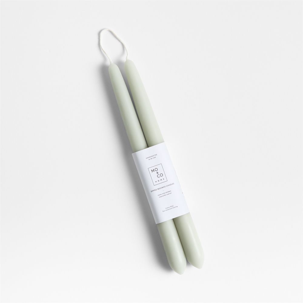 White Beeswax Pillar Candles