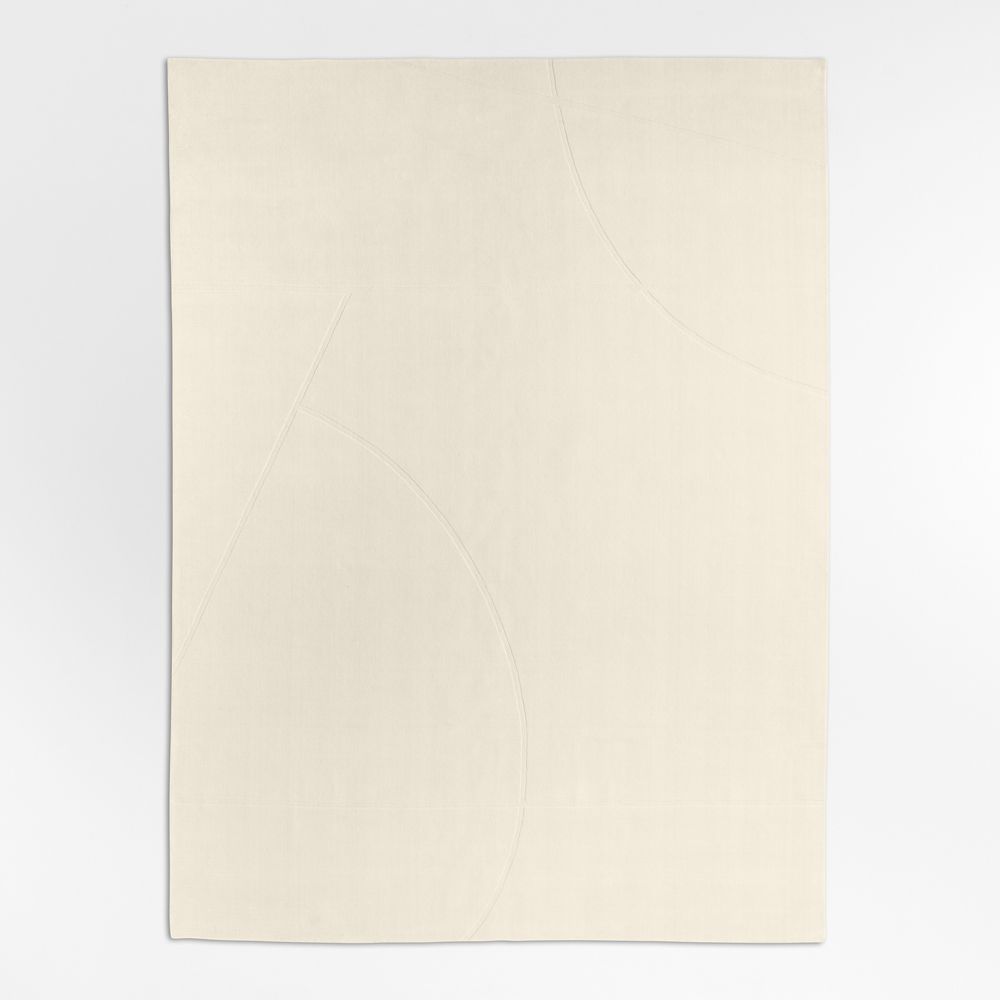 Modena Wool Handwoven Ivory Area Rug