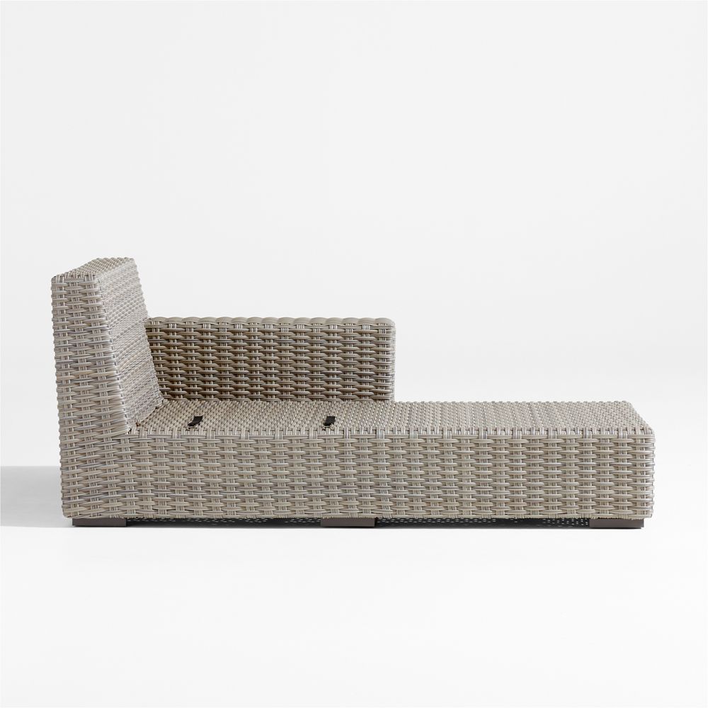 Abaco All-Weather Wicker Right-Arm Outdoor Chaise Lounge