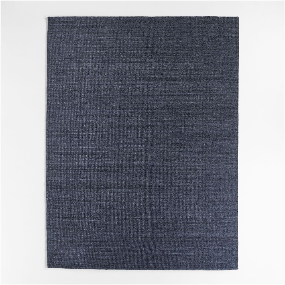 London Performance Textured Blue Handknotted Area Rug