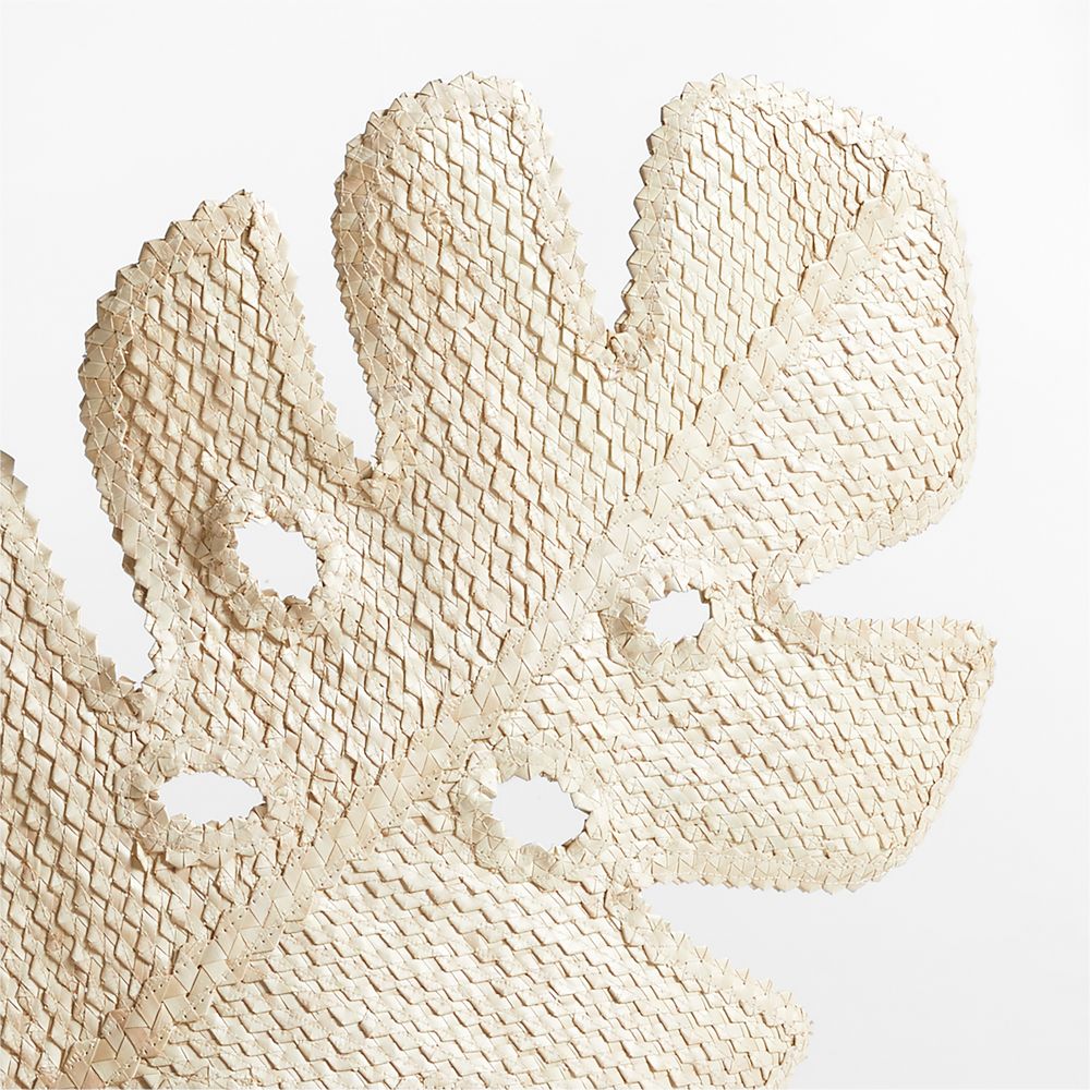 Alternative view of Faux Monstera Rattan Leaf