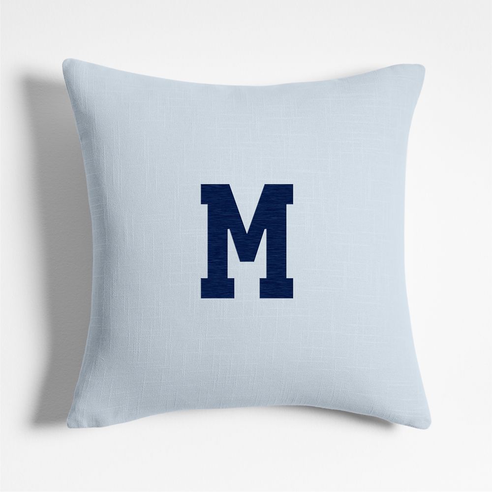 Organic Cotton Monogrammable 20"x20" Throw Pillows