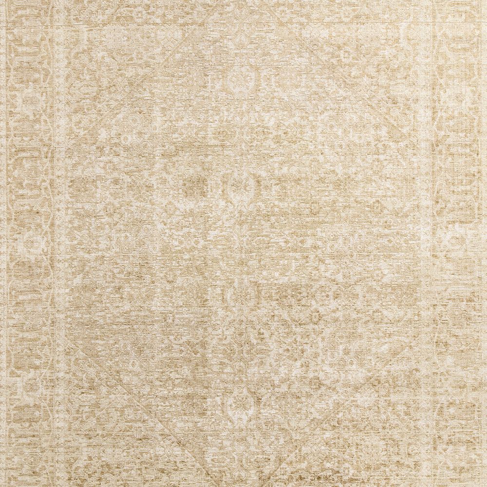 Alternative view of Cairo Wool Blend Traditional Handwoven Gold Area Rug