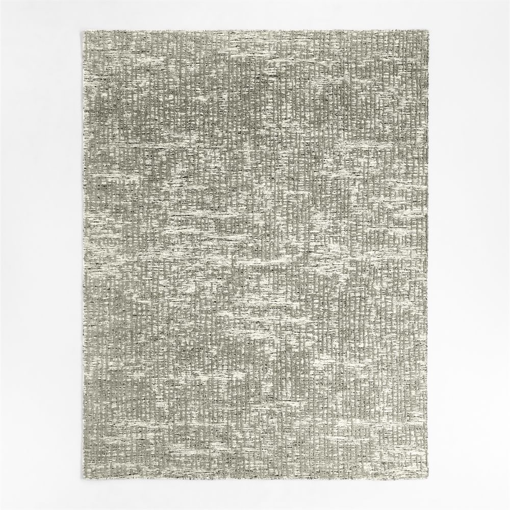 Montauban Wool Blend Handwoven Grey Handwoven Area Rug