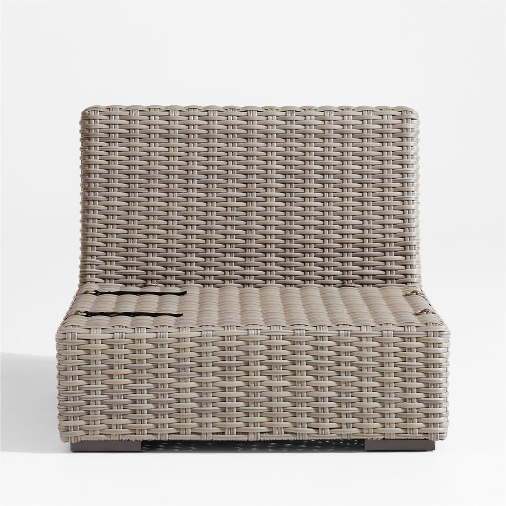 Abaco All-Weather Wicker Armless Outdoor Chair