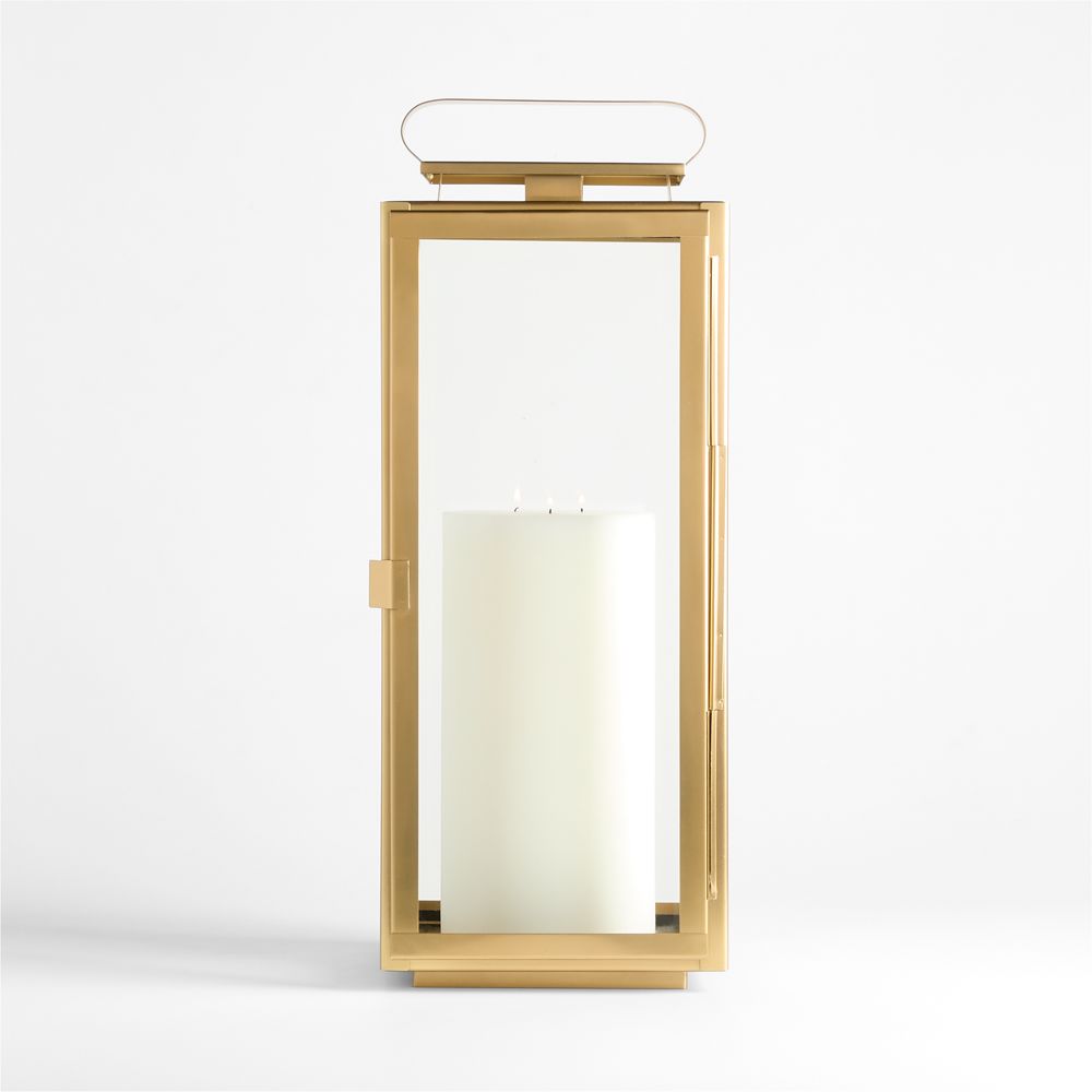 Walker Brass Finish Metal Outdoor Lanterns