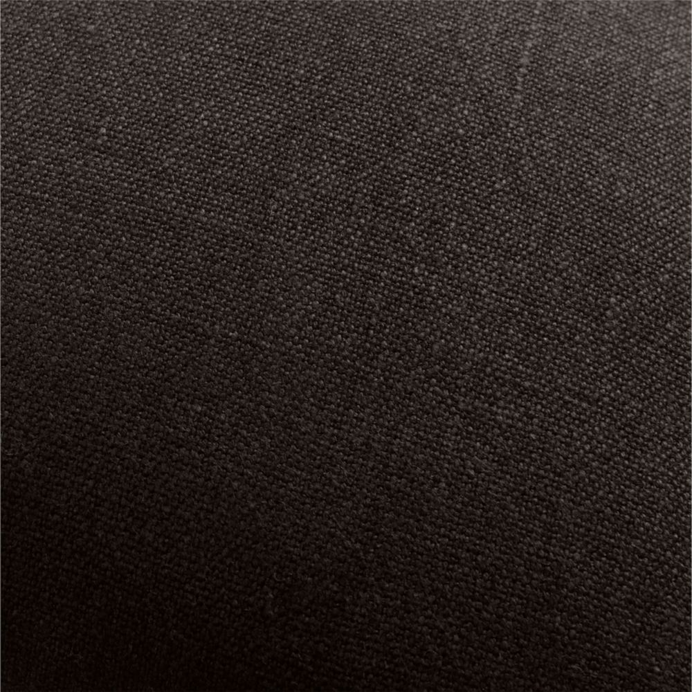 Relaxed Linen 20"x20" Ink Black Layering Throw Pillow- Image 2