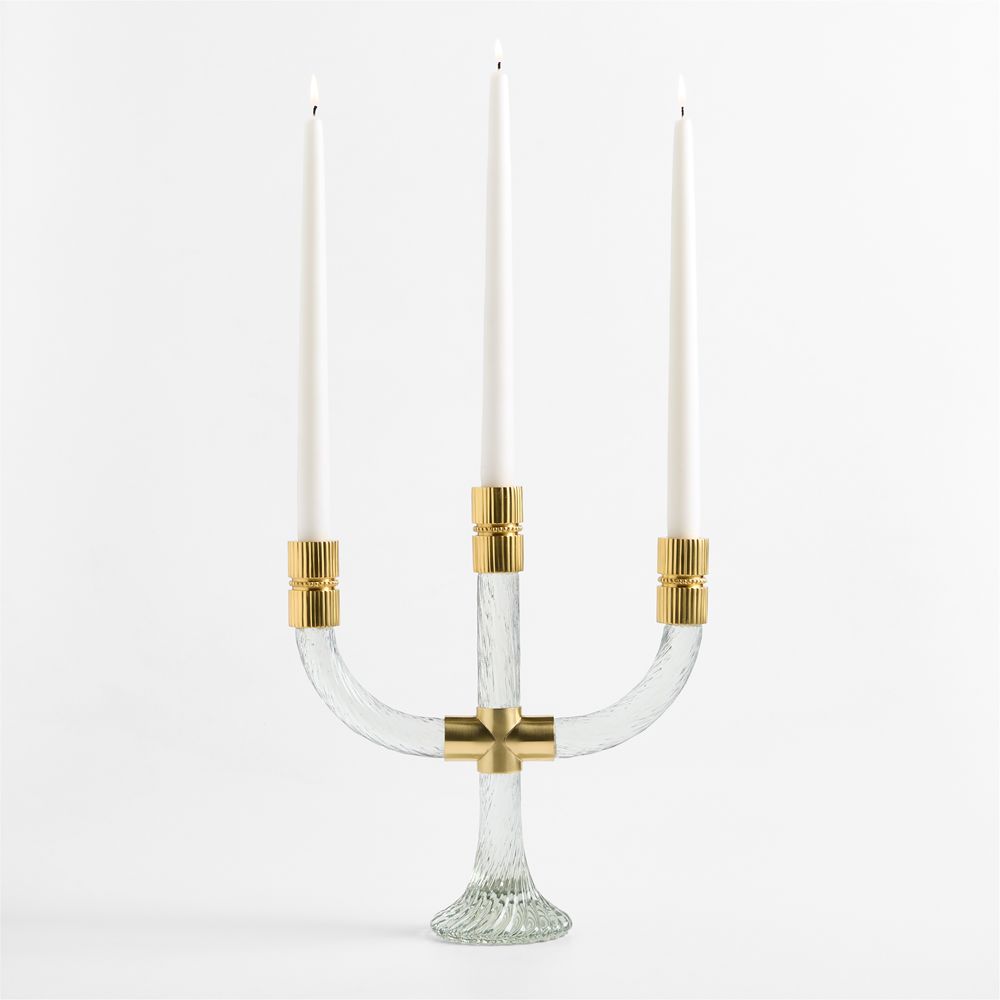 Vestige Glass Candelabra by Laura Harrier and Tiffany Howell