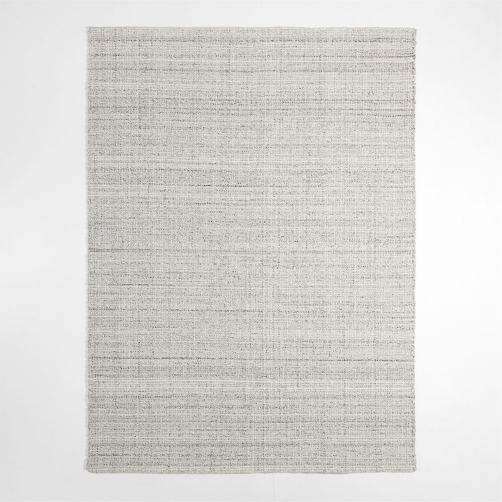 Niseko Performance Handwoven Silver Grey Area Rug