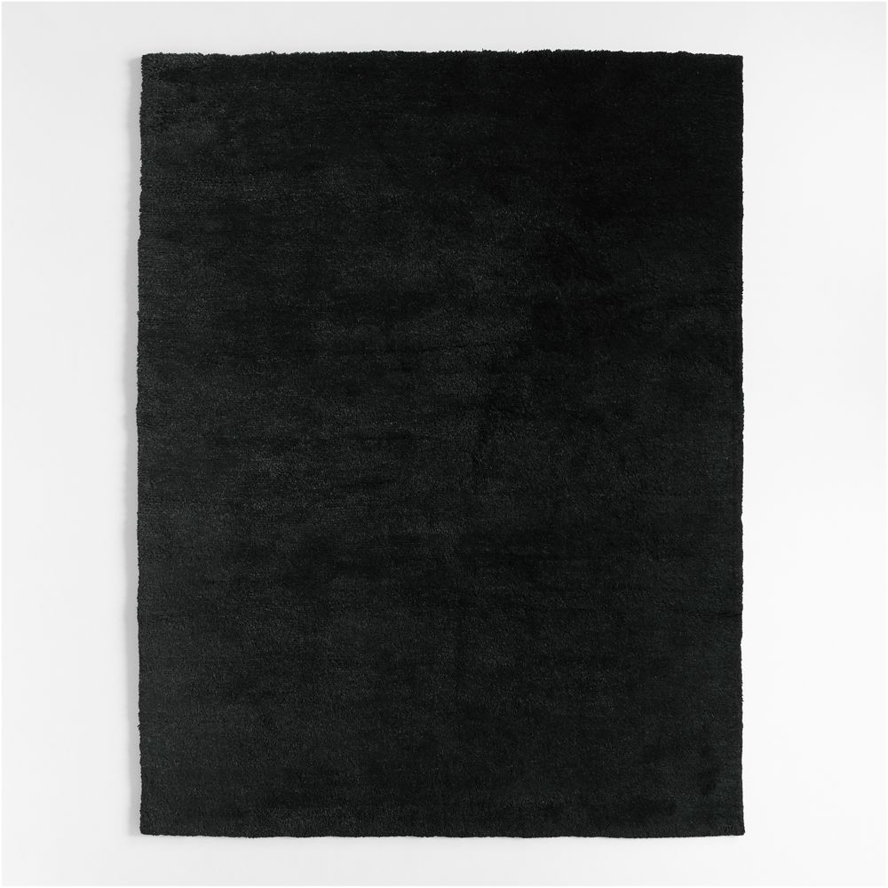 Fenwick Wool Black Handknotted Area Rug by Jeremiah Brent