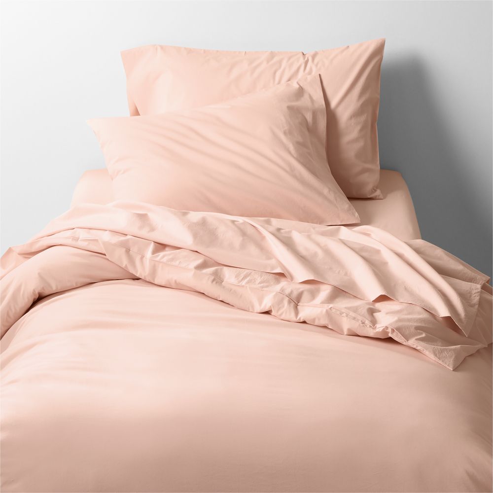Alternative view of Cozy Cloud Washed Organic Cotton Elegant Pink Standard Bed PIllow Sham