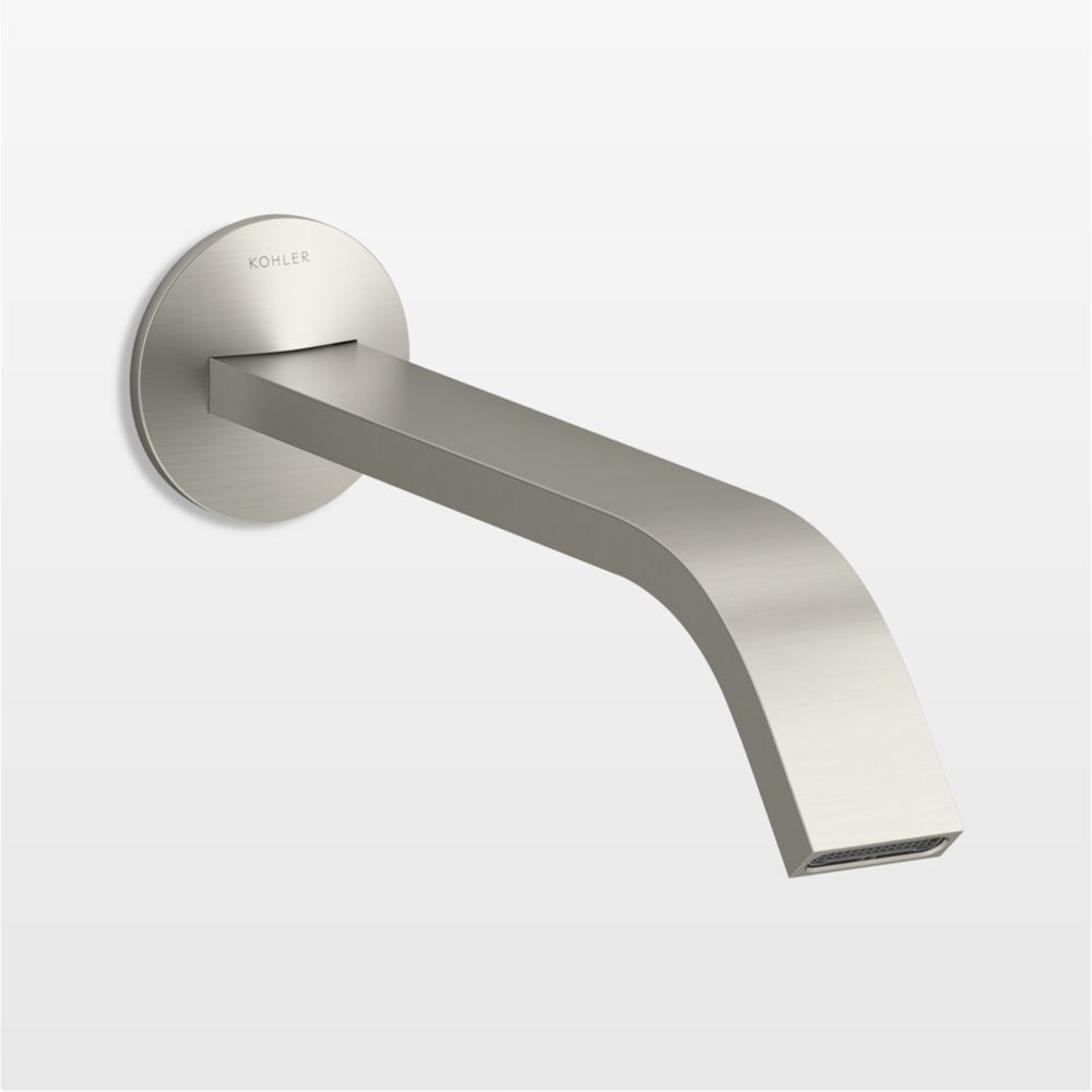 Kohler Components Nickel Wall-Mounted Bathroom Sink Faucet and Handles