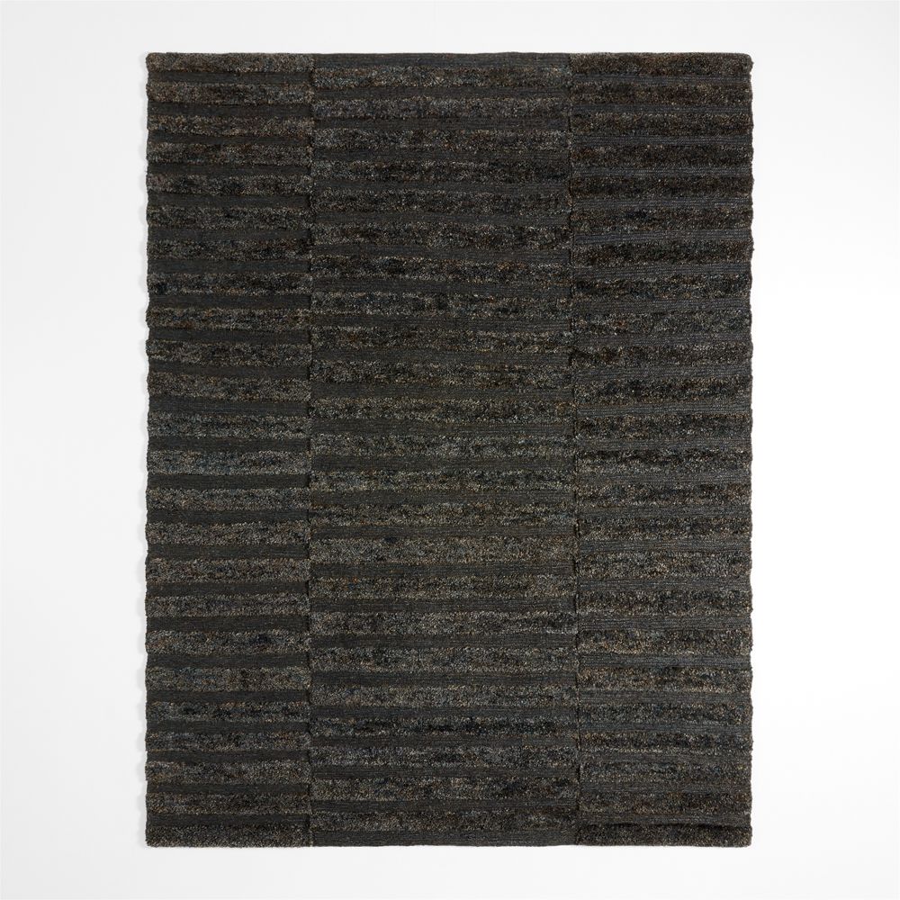 Oaxaca Jute Hand-Knotted Black Area Rug