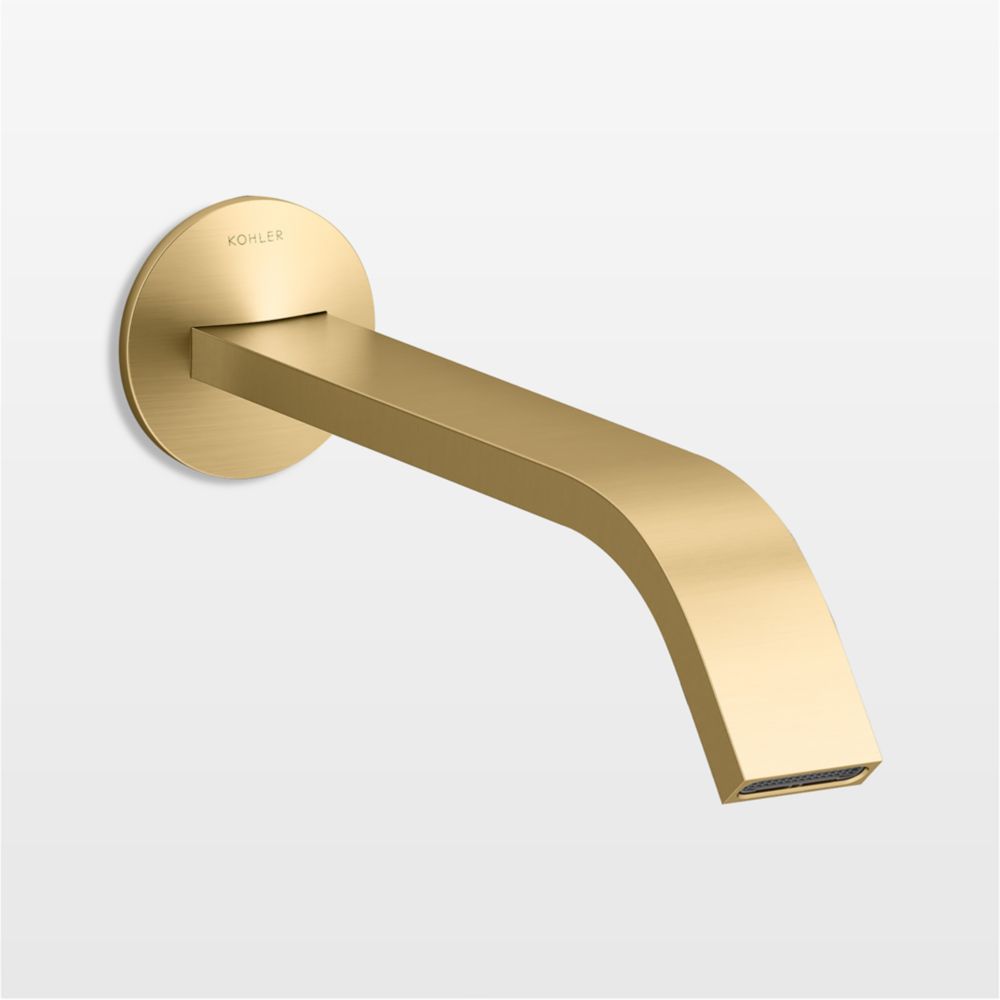 Kohler Components Brass Wall-Mounted Bathroom Sink Faucet and Handles