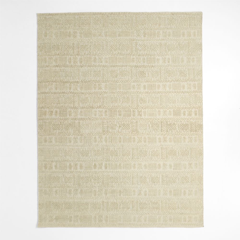 Girona Wool Handwoven Ivory Area Rug