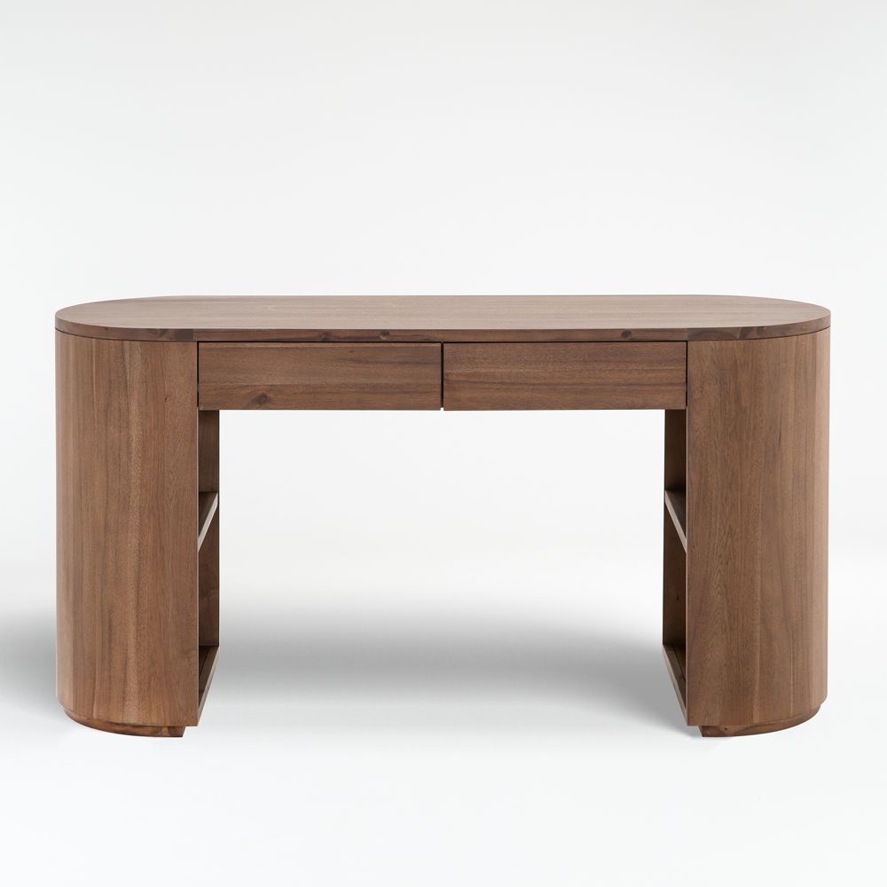 Armitage 60" Brown Acacia Wood Desk