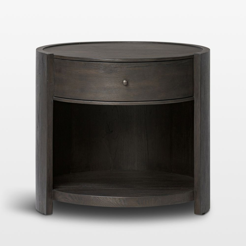 Bode 26" Smoked Black Oak Nightstand