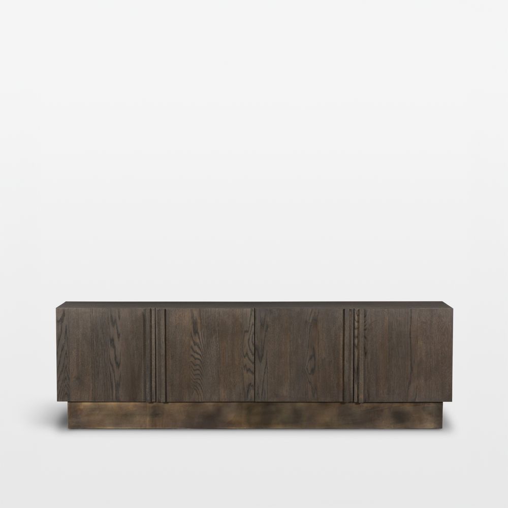 Torrid 84" Espresso Oak Wood Media Console