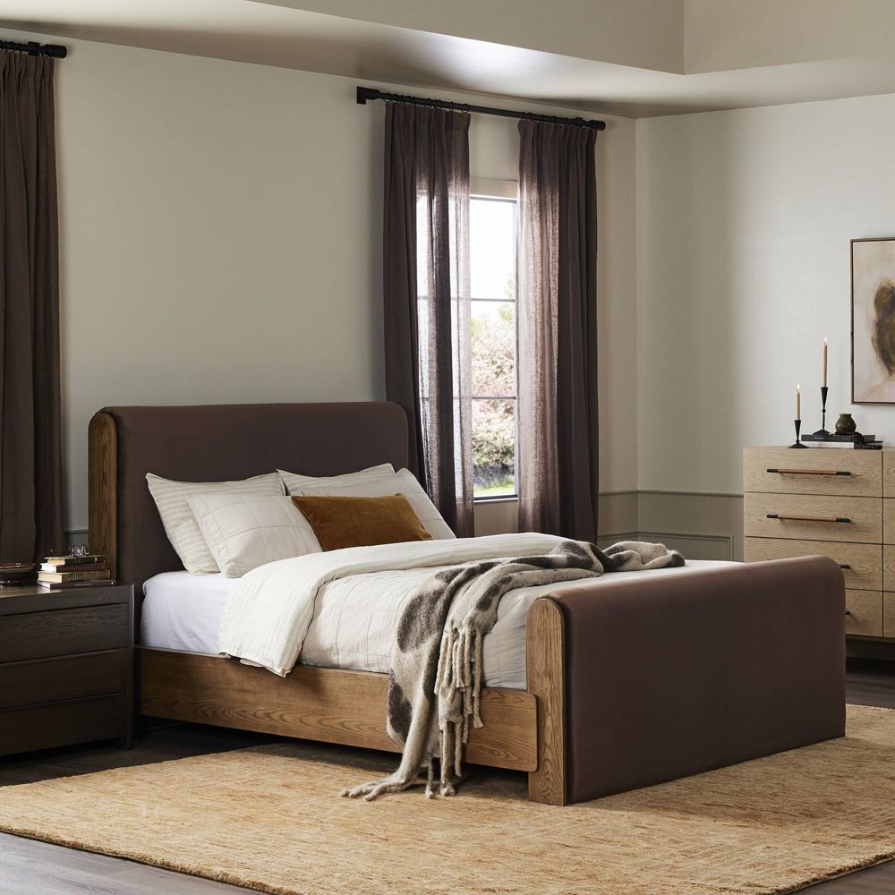 Alternative view of Sloane Upholstered Wood Bed