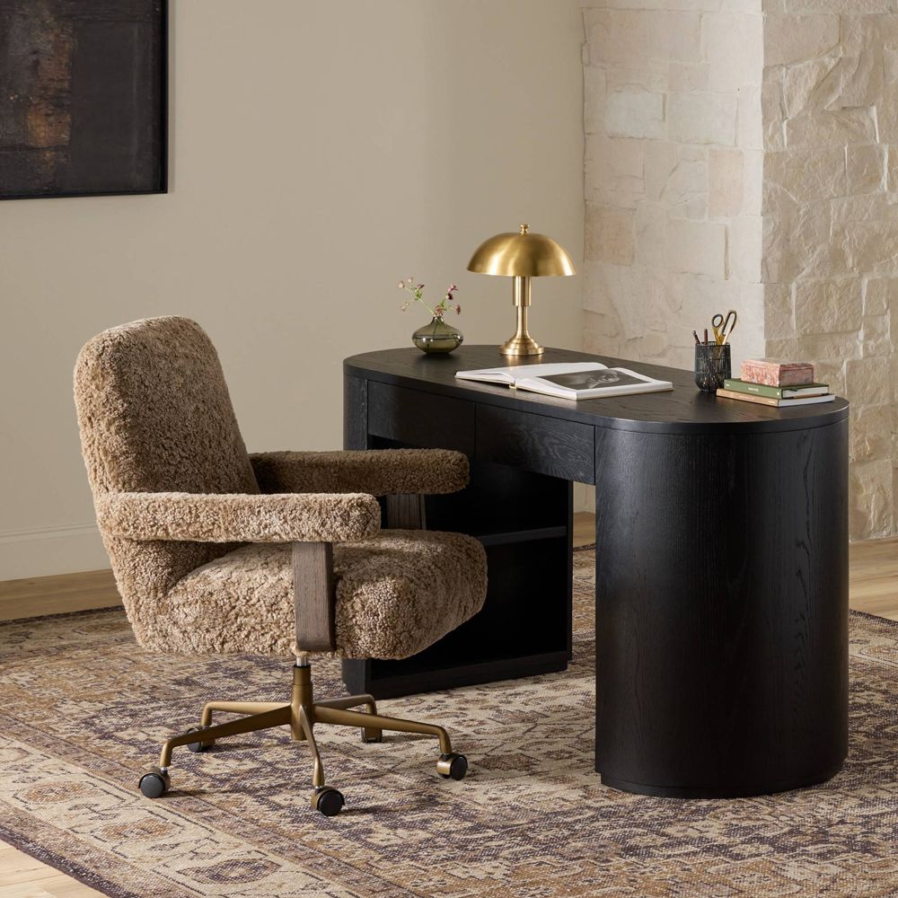 Alternative view of Bergen Faux Shearling Upholstered Office Chair