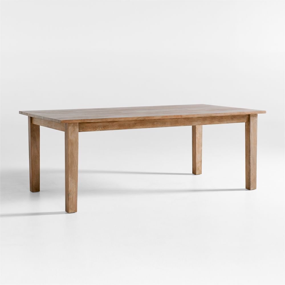 Basque Light Brown Solid Wood Extendable Dining Table (65"-118")