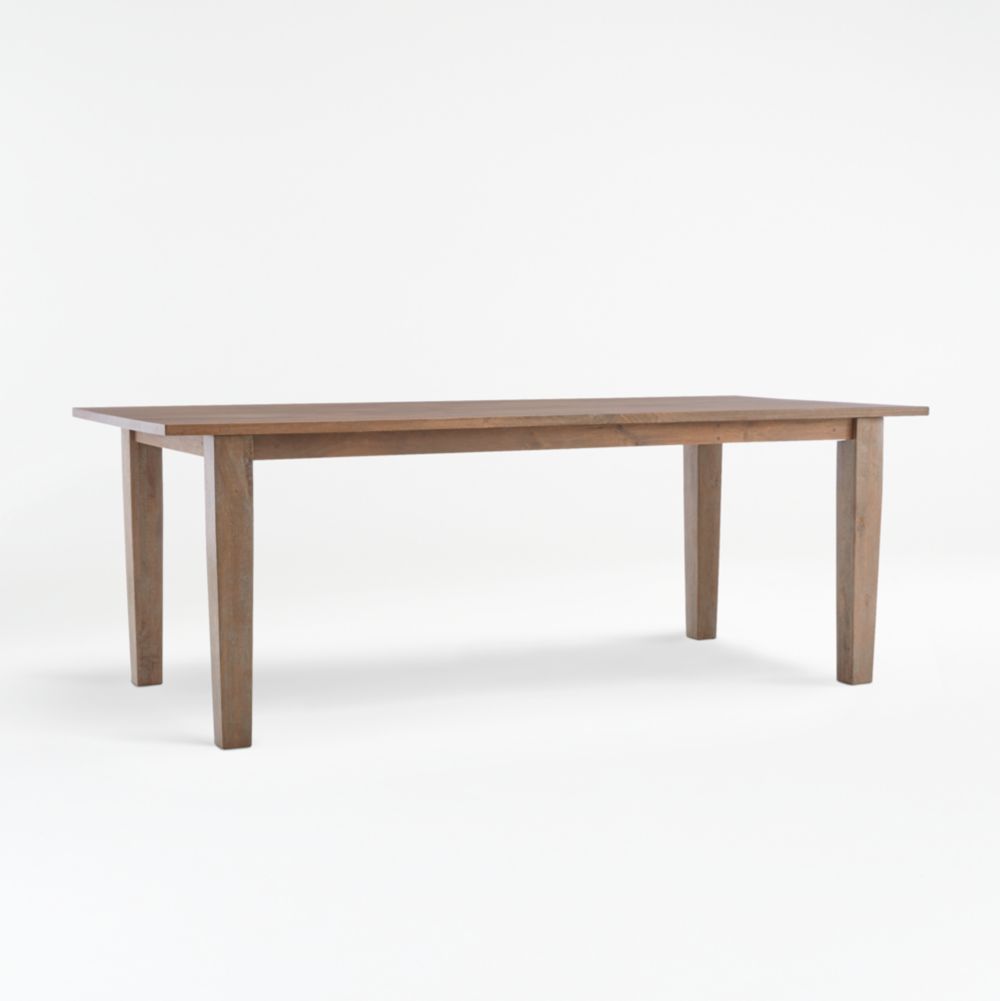 Alternative view of Basque Light Brown Solid Wood Extendable Dining Table (65"-118")