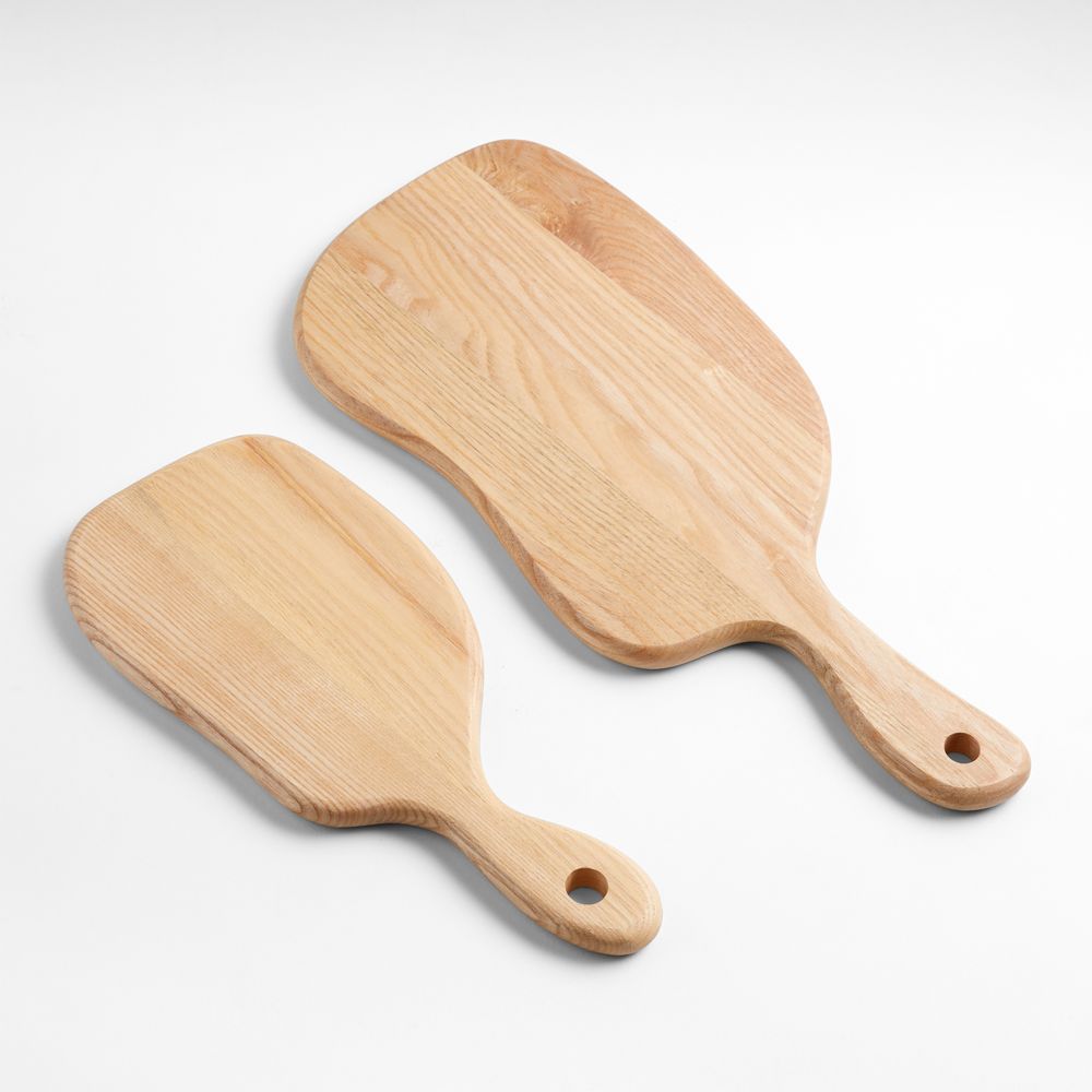 Alternative view of Beacon Ash Wood Paddle Serve Boards with Handles