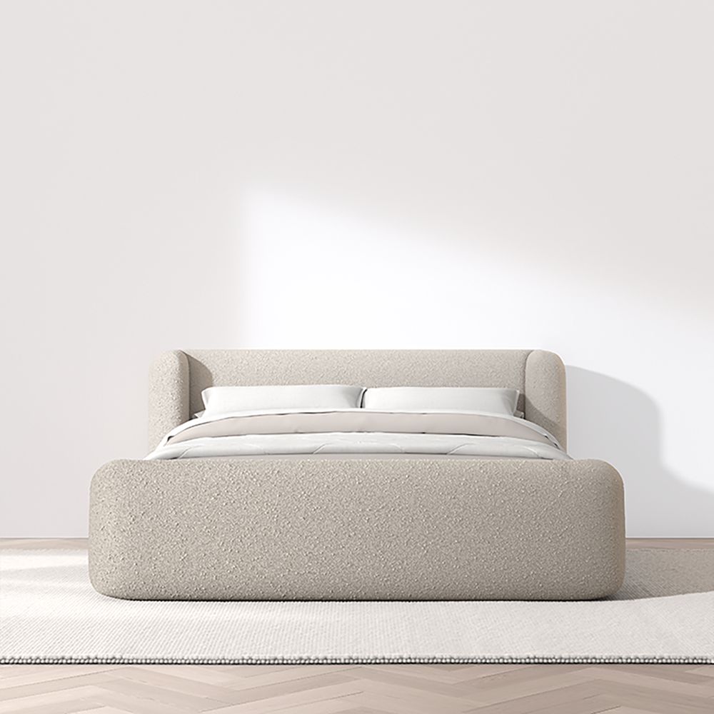 Alternative view of Salone Curved Shelter Upholstered Bed