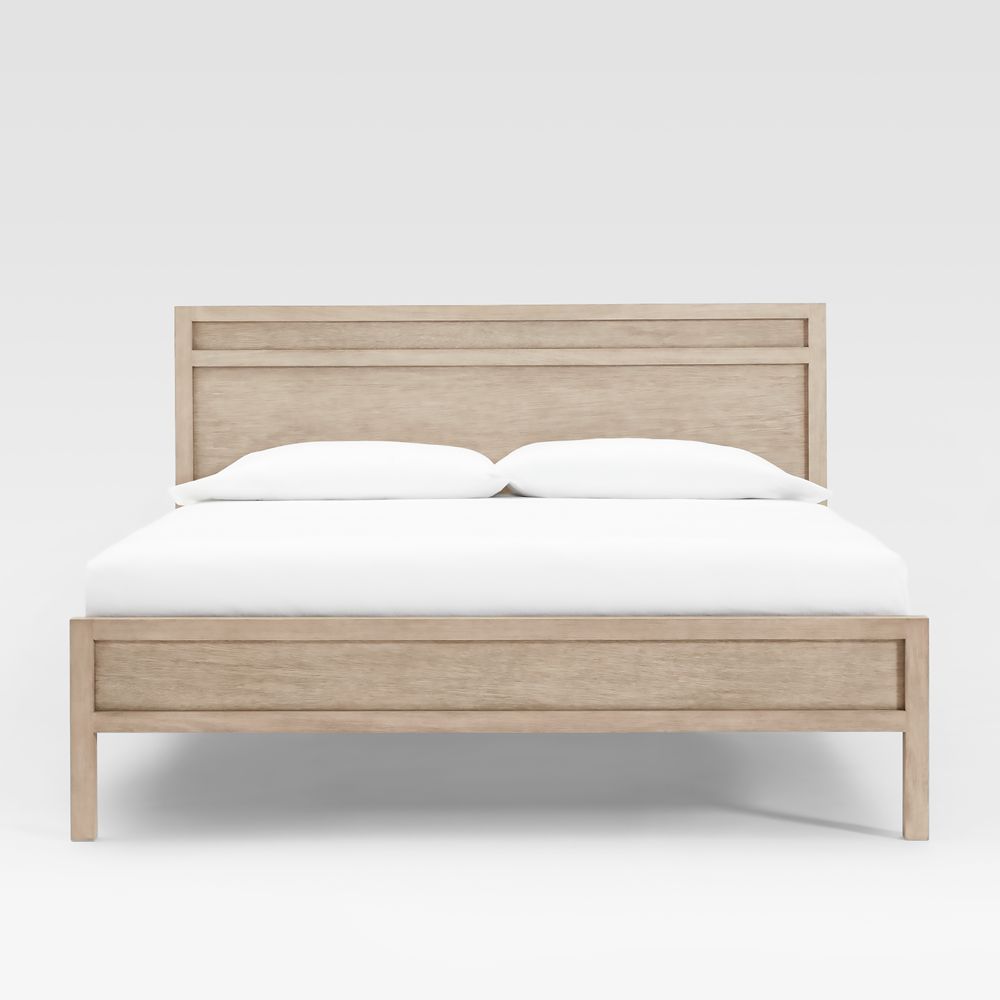 Keane Weathered Natural Solid Wood Bed