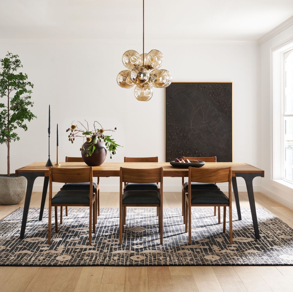 Alternative view of Lakin Teak Extendable Dining Table (61"-144")