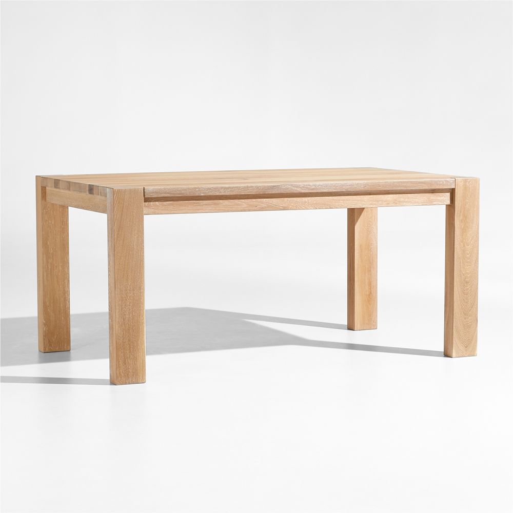 Terra Natural White Oak Solid Wood Dining Table (65"-90")- Image 2