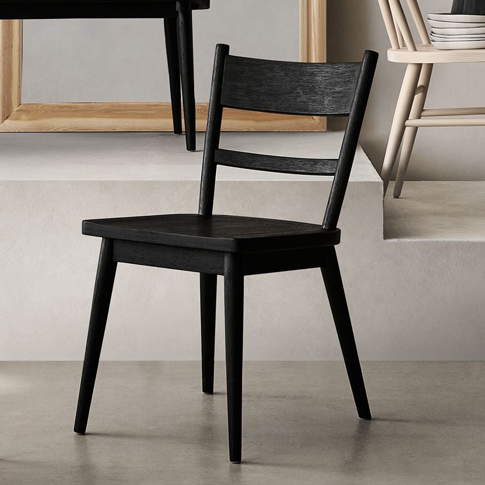 Alternative view of Arno Black Wood Dining Chair