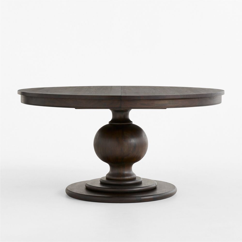 Winnetka 60"-78" Mahogany Extendable Round Pedestal Dining Table