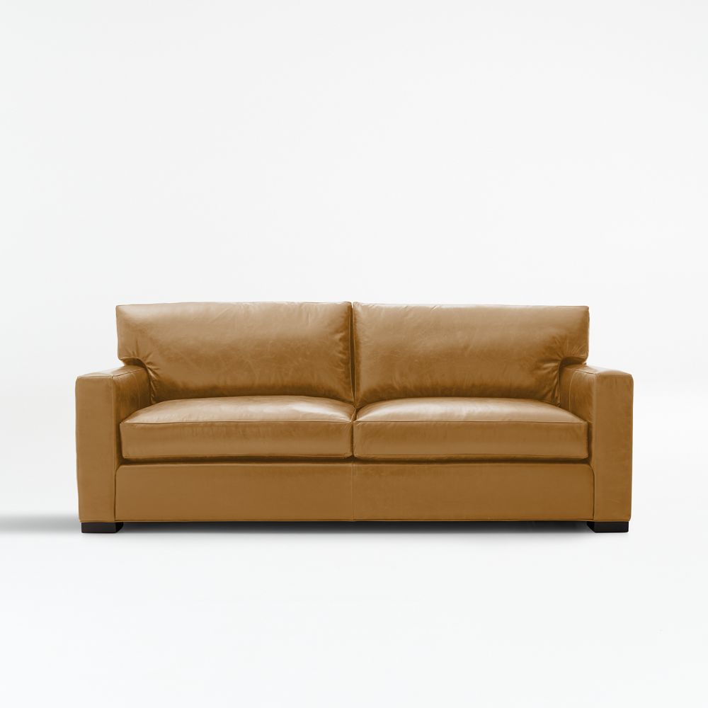 Axis Leather Sofa (66"-105")