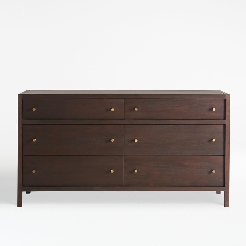 Keane Solid Espresso Wood Dresser (64"-84")
