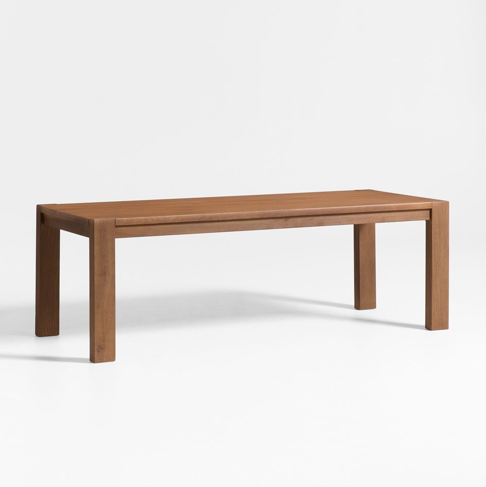 Terra Warm Brown Oak Solid Wood Dining Table (65"-90")