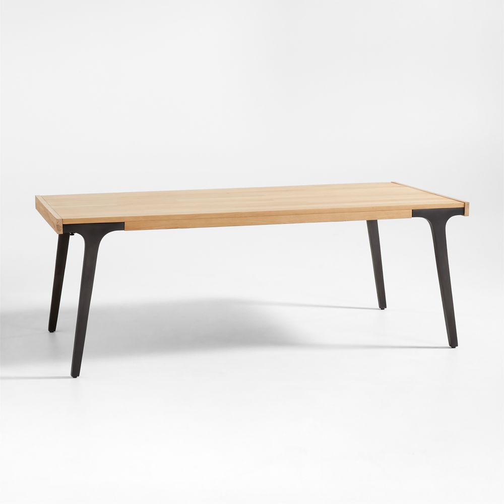 Alternative view of Lakin White Oak Wood Extendable Dining Table (61"-119")