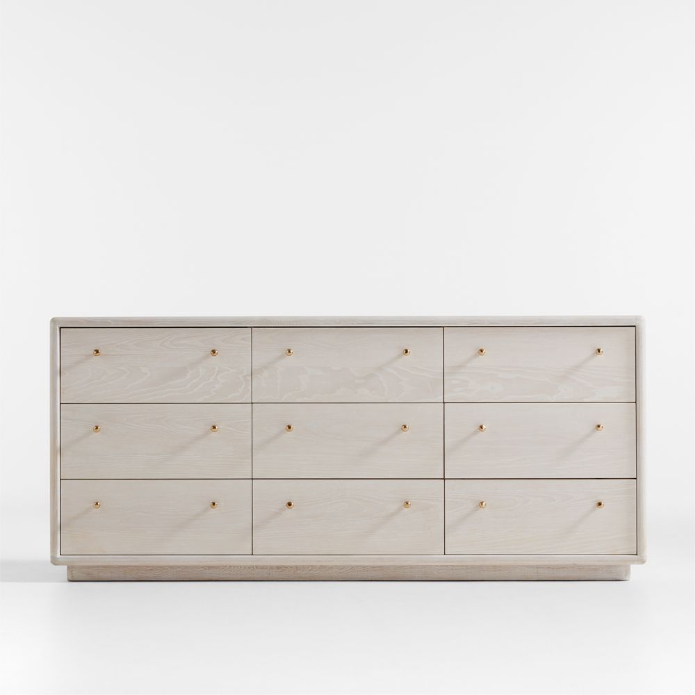 Lafayette Whitewashed Wood Dresser (62"-72")