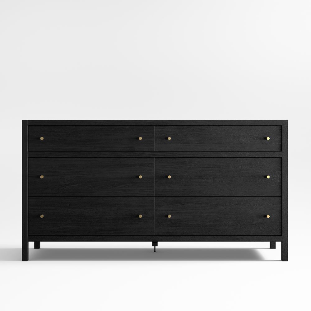 Keane Black Solid Wood Dresser (64"-84")
