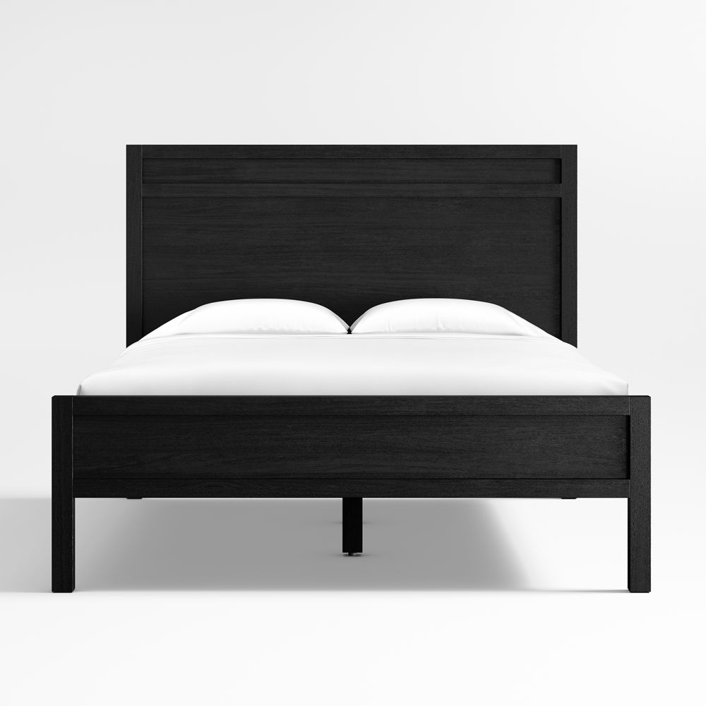 Keane Black Solid Wood Bed