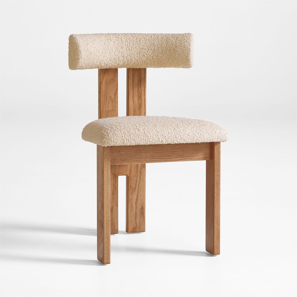 Ceremonie Natural Boucle Dining Chair by Athena Calderone