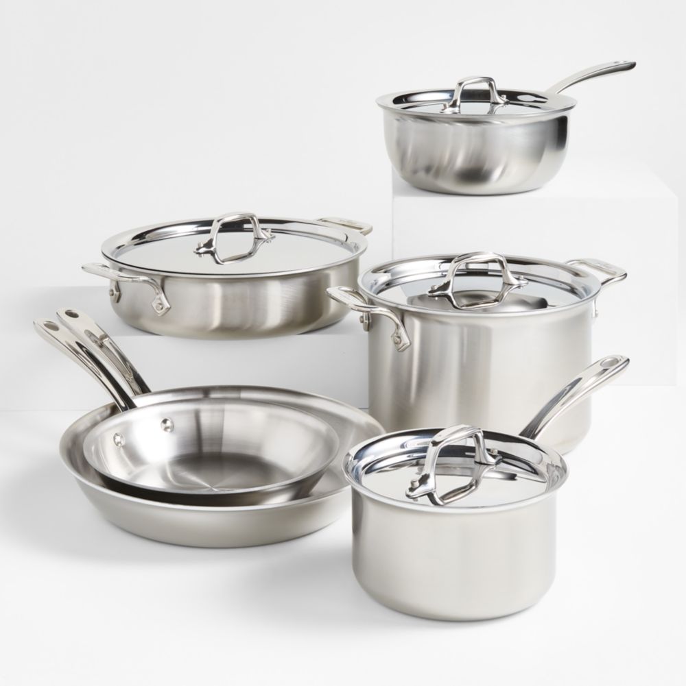 All-Clad D3 Curated Stainless Steel 10-Piece Cookware Set