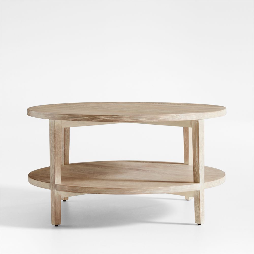 Clairemont Round Natural Coffee Table (36"-48")