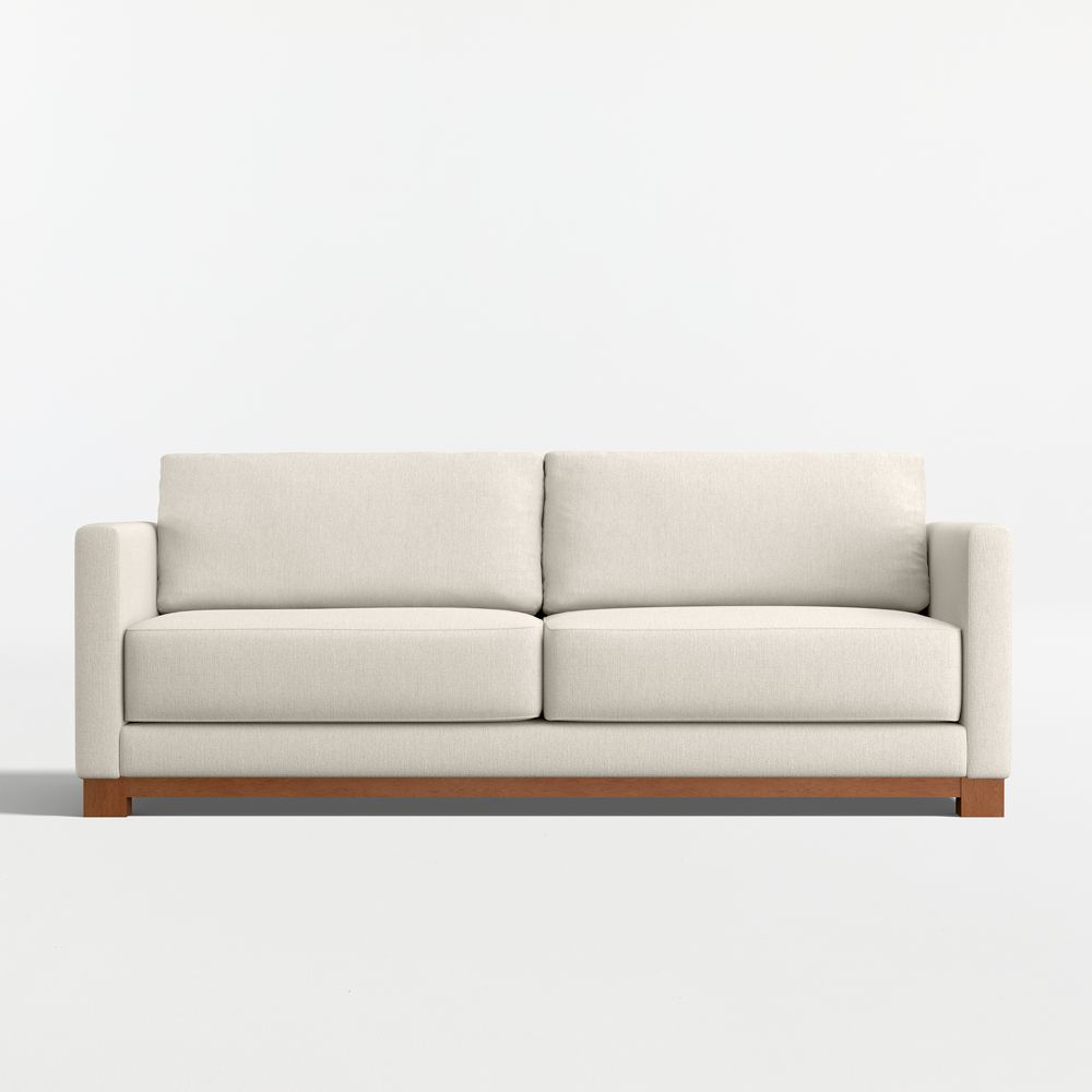 Gather Wood Base Sofa (77"-89")