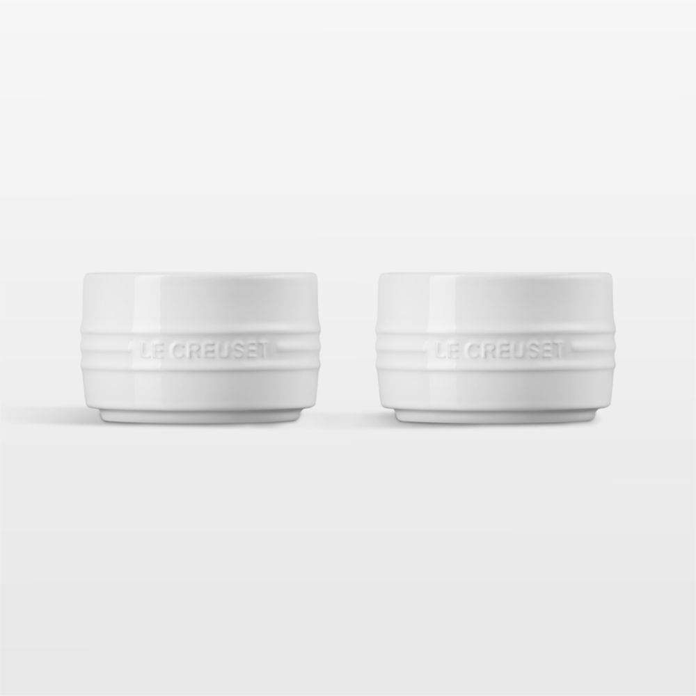 Le Creuset 7-Oz. White Round Ramekins, Set of 2