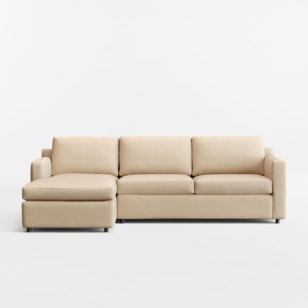 Barrett II 91" Reversible Storage Chaise Lounge Queen Sleeper Sectional Sofa
