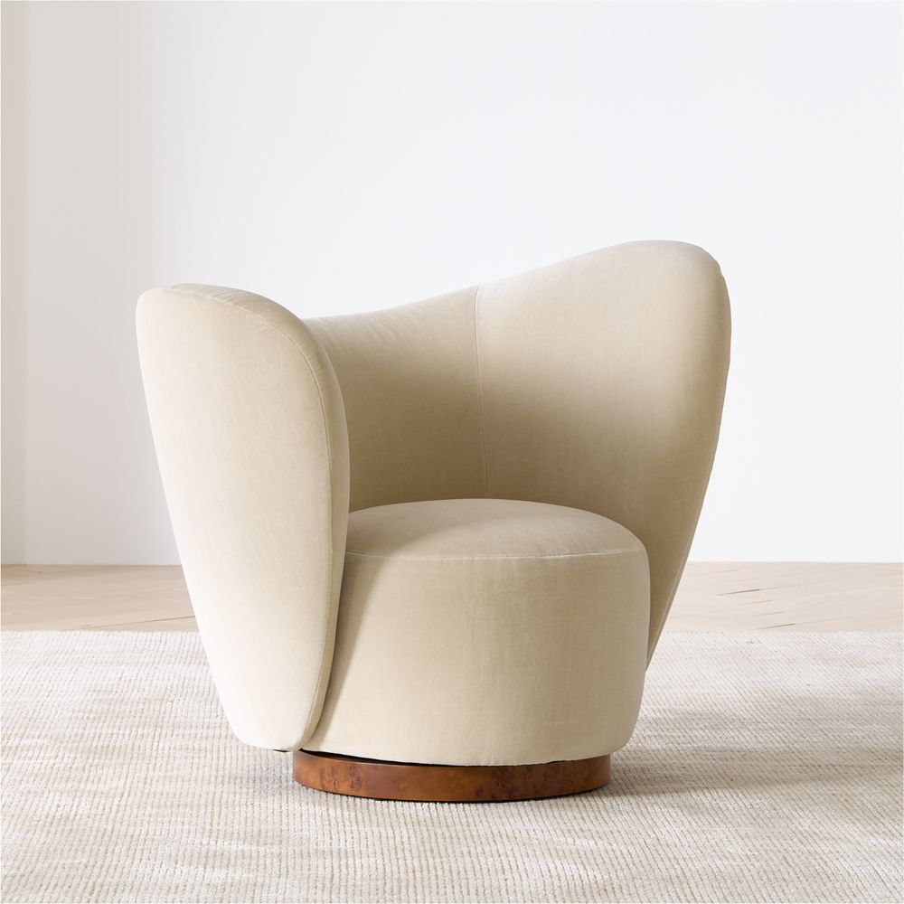 Salon Swivel Accent Chair by Laura Harrier and Tiffany Howell