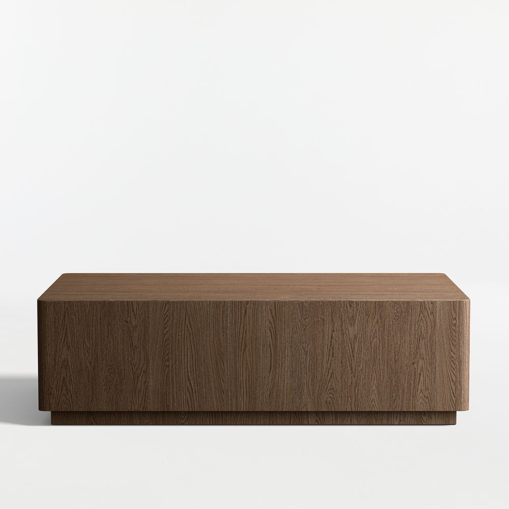 Terrane Fumed Oak Wood 54" Rectangular Coffee Table